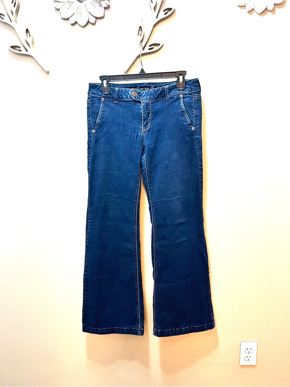 American Eagle Y2K Low Rise Stretch Flare Trouser Jeans  Size 8
